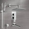 Galiano Chrome Tub and Shower System with 8" Rain Shower Head and Hand Shower - Stellar Hardware and Bath 