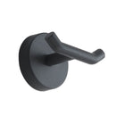 Eros Matte Black Double Robe Hook - Stellar Hardware and Bath 