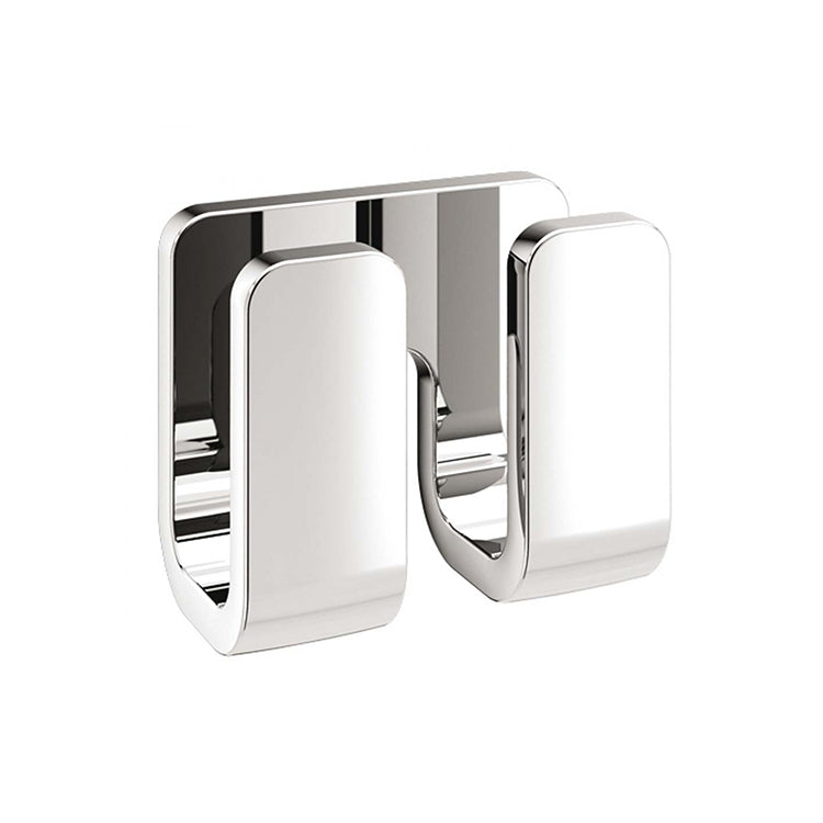 Outline Modern Chrome Double Robe Hook - Stellar Hardware and Bath 