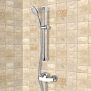 Rendino Chrome Slidebar Shower Set With Multi Function Hand Shower - Stellar Hardware and Bath 