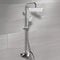 Winner Chrome Exposed Pipe Shower System with 10" Rain Shower Head and Hand Shower - Stellar Hardware and Bath 