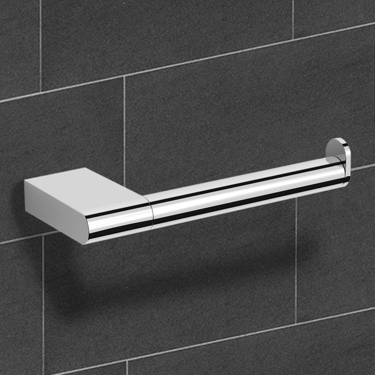 Boutique Hotel Round Chrome Toilet Paper Holder - Stellar Hardware and Bath 