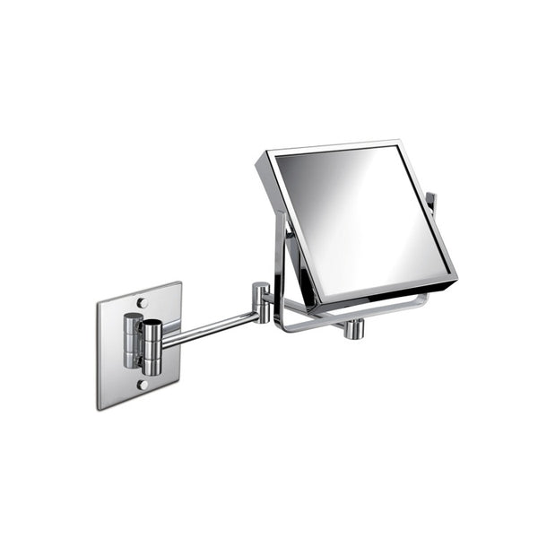 Wall Mounted Mirrors Wall Mounted Brass Double Face Mirror With 3x, 5x Magnification - Stellar Hardware and Bath 