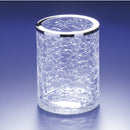 Round Crackled Glass Toothbrush Holder - Stellar Hardware and Bath 