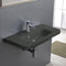 Noura Plus Rectangle Matte Black Ceramic Wall Mounted Sink or Drop In Sink - Stellar Hardware and Bath 