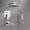 Tyga Chrome Tub and Shower System with Rain Shower Head and Hand Shower - Stellar Hardware and Bath 