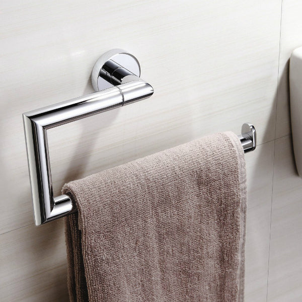 Grand Hotel Modern Chrome Towel Ring - Stellar Hardware and Bath 