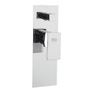 Flash Contemporary Rectangular Built in Diverter With Pressure Balance Cartridge - Stellar Hardware and Bath 