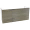 47 Inch Wall Mount Larch Canapa Double Bathroom Vanity Cabinet - Stellar Hardware and Bath 