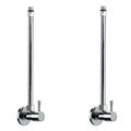 Plumbing Accessories Chrome Pair Of Angle Valves With Bendable Copper Pipe - Stellar Hardware and Bath 