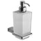 Kansas Wall Mounted Square Frosted Glass Soap Dispenser - Stellar Hardware and Bath 