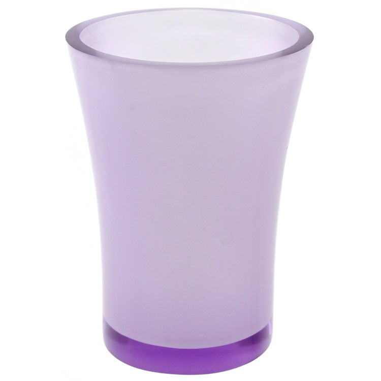 Round Toothbrush Holder Made From Thermoplastic Resins in Purple Finish - Stellar Hardware and Bath 