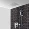 Rendino Chrome Shower System With 16" Rain Ceiling Mount Shower Head and Hand Shower - Stellar Hardware and Bath 