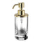 Minis Round Clear Crystal Glass Soap Dispenser - Stellar Hardware and Bath 