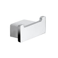 Lounge Square Polished Chrome Double Hook - Stellar Hardware and Bath 