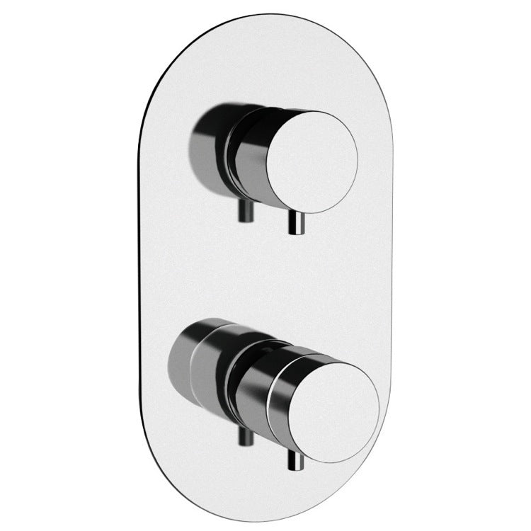 Minimal Thermal Thermostatic Two Way Shower Diverter - Stellar Hardware and Bath 