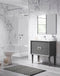 Lucena Bath 32" Grey Décor Tirador Freestanding  Vanity - Stellar Hardware and Bath 