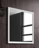 Lucena Bath 40" white décor mirror - Stellar Hardware and Bath 