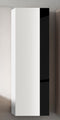 Lucena Bath white and black Vision Tall Unit - Stellar Hardware and Bath 