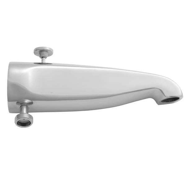 8 1/2" Reach Brass Diverter Tub Spout with Handshower Outlet - Stellar Hardware and Bath 