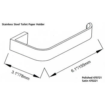 Cool Lines 470221 
Stainless Steel Toilet Paper Holder - Stellar Hardware and Bath 