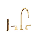 DornBracht TARA Three-hole mixer with side spray set - Stellar Hardware and Bath 
