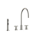 DornBracht TARA Three-hole mixer with side spray set - Stellar Hardware and Bath 