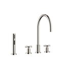 DornBracht TARA Three-hole mixer with side spray set - Stellar Hardware and Bath 