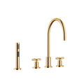 DornBracht TARA Three-hole mixer with side spray set - Stellar Hardware and Bath 