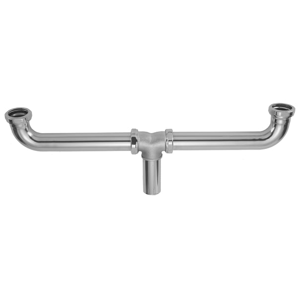 Center Outlet Continuous Waste 1 1/2" x 21" Trap - Stellar Hardware and Bath 