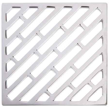 Tub & Shower - 233-608 6" Square Shower Drain - Stellar Hardware and Bath 