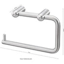 Cool Lines CSB101 
Crystal Steel Toilet Paper Holder - Stellar Hardware and Bath 