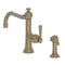 Newport Brass Jacobean 2470-5313 Single Handle Kitchen Faucet with Side Spray - Stellar Hardware and Bath 