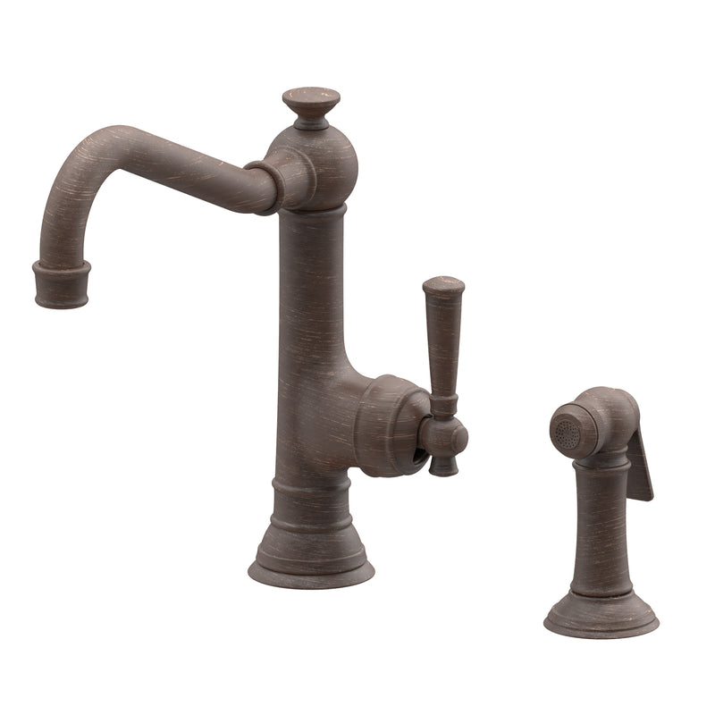 Newport Brass Jacobean 2470-5313 Single Handle Kitchen Faucet with Side Spray - Stellar Hardware and Bath 