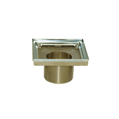 Tub & Shower - 277-01 4" Square Shower Drain Throat - Stellar Hardware and Bath 