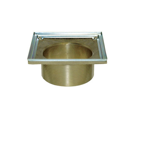 Tub & Shower - 277-02 6" Square Shower Drain Throat - Stellar Hardware and Bath 