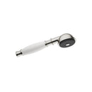 DornBracht Madison Metal hand shower with porcelain (white) handle - Stellar Hardware and Bath 