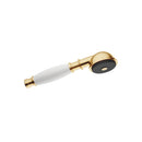 DornBracht Madison Metal hand shower with porcelain (white) handle - Stellar Hardware and Bath 