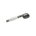 DornBracht Madison Metal hand shower with porcelain (white) handle - Stellar Hardware and Bath 