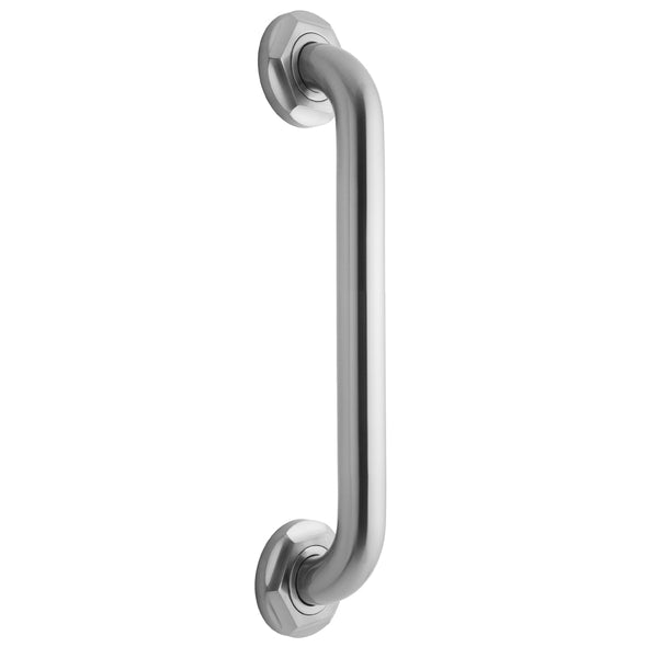 12" Deluxe Grab Bar with Contemporary Hex Flange - Stellar Hardware and Bath 