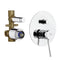 Minimal Single-Lever Bath and Shower Diverter With Deluxe Flange - Stellar Hardware and Bath 