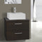 22 Inch Grey Oak Vessel Sink Bathroom Vanity, Wall Mounted - Stellar Hardware and Bath 