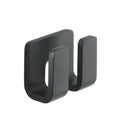 Outline Modern Matte Black Double Robe Hook - Stellar Hardware and Bath 