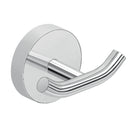 Eros Chrome Double Robe Hook - Stellar Hardware and Bath 