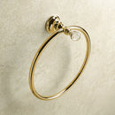 Smart Light Chrome or Gold Towel Ring with Crystal - Stellar Hardware and Bath 
