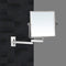 Glimmer Square Wall Mounted Double Face 3x Shaving Mirror - Stellar Hardware and Bath 