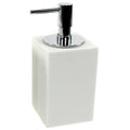 Oleandro Square Free Standing Soap Dispenser in Natural Sand Finish - Stellar Hardware and Bath 