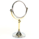 Stand Mirrors Free Standing Brass Mirror With 3x, 5x Magnification - Stellar Hardware and Bath 