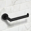 Grand Hotel Matte Black Toilet Paper Holder - Stellar Hardware and Bath 