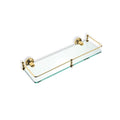 Smart Chrome Clear Glass Bathroom Shelf - Stellar Hardware and Bath 